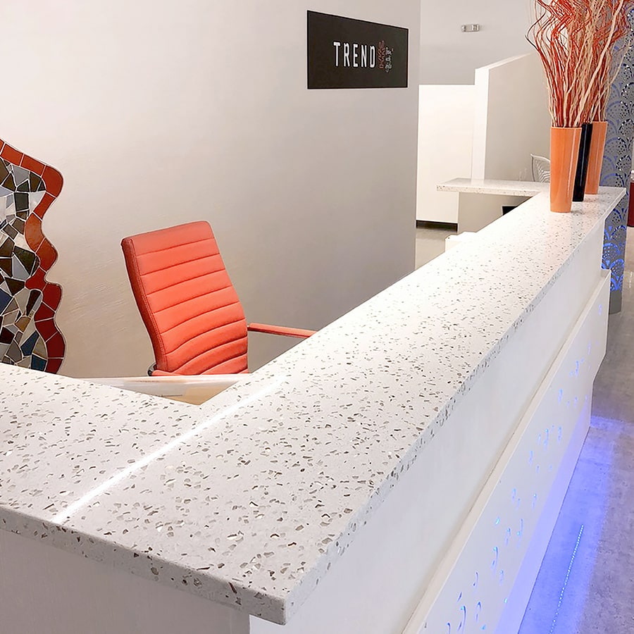 Trend Glasterrazzo Mineralwerkstoff